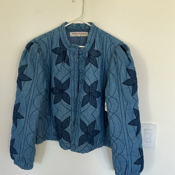 Free People Quinn Quilted Jacket nwt size medium - Picture 7 of 10